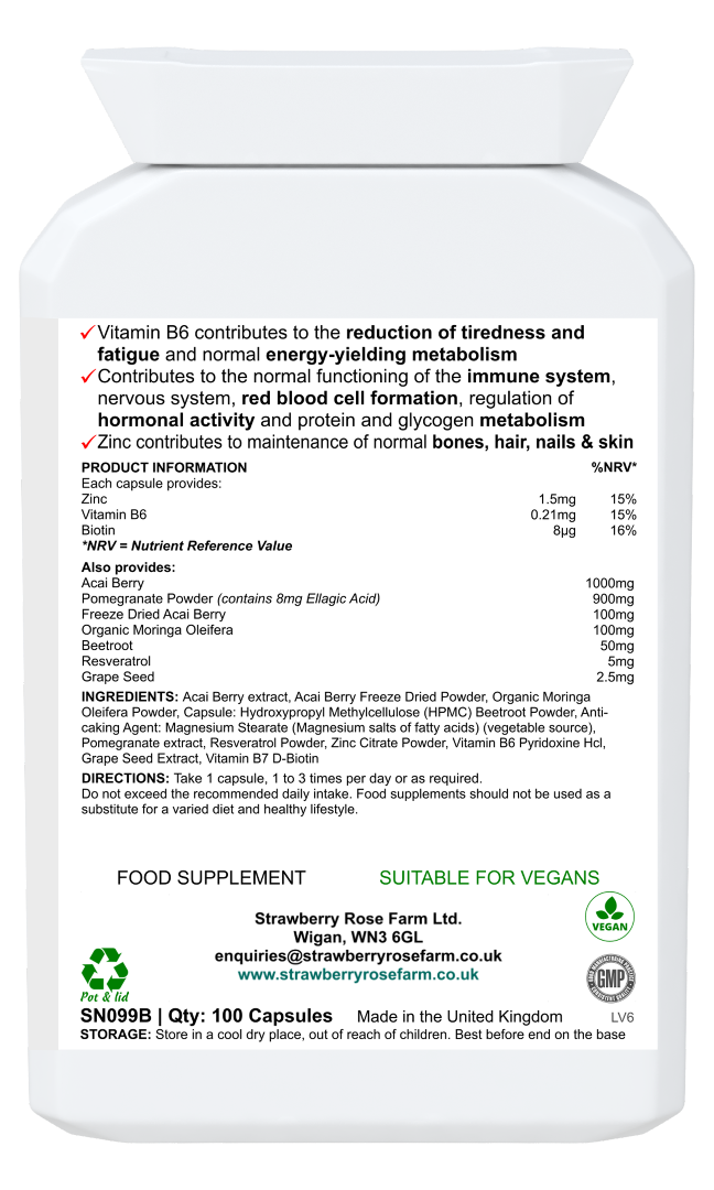 Acai Immunity Boost - 100 Capsules - Image 2